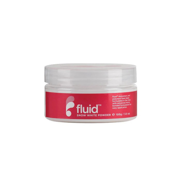 Fluid Nail Design Powders - White 100gm